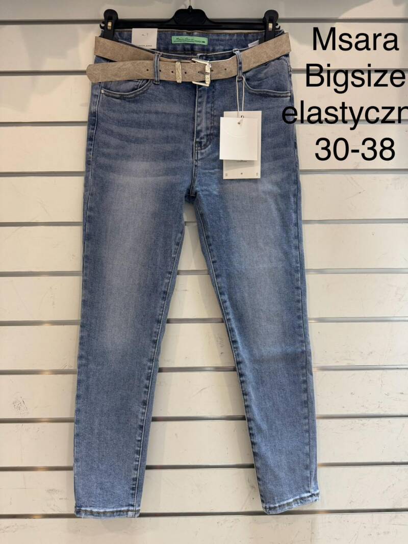 Spondnie damskie jeansy Roz 30-38, 1 Kolor Paczka 10 szt
