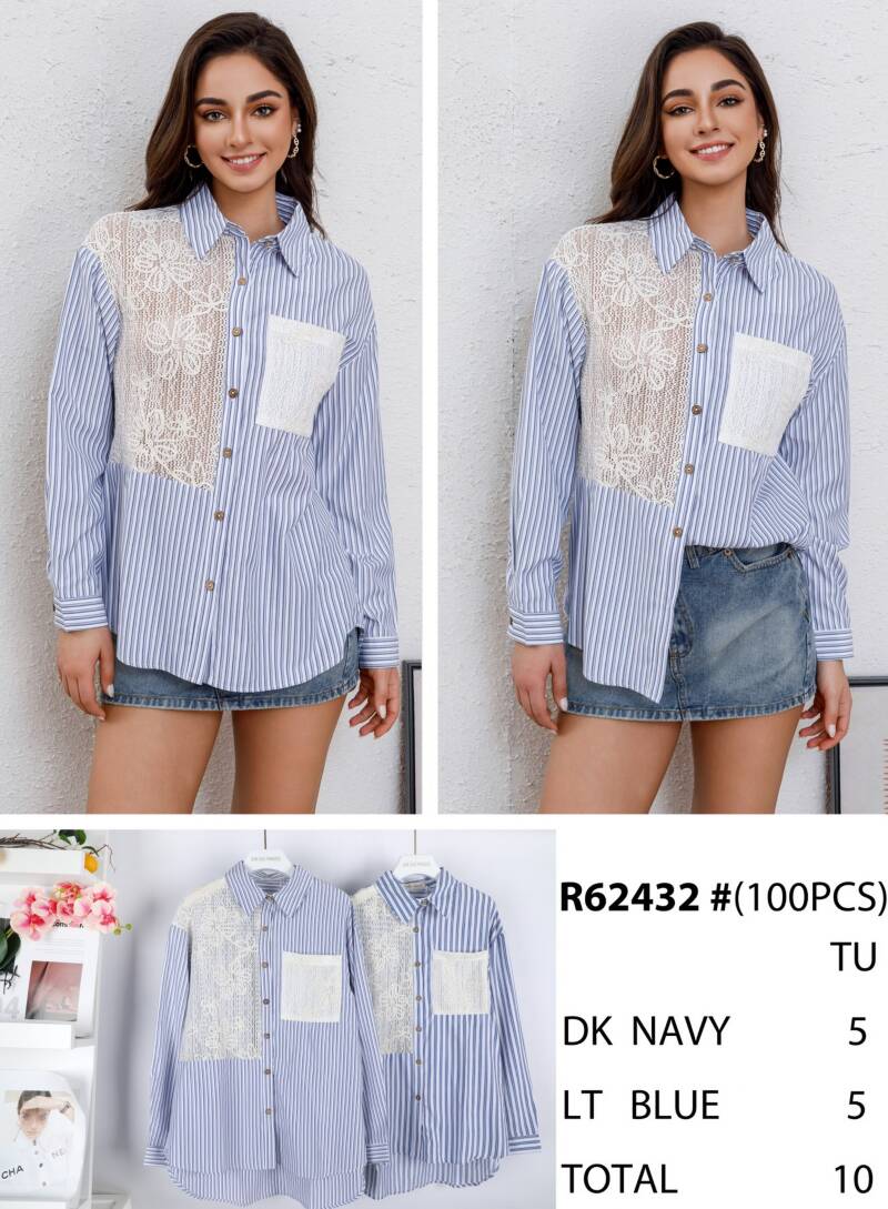 Koszula damska (Francja produkt) Roz Standard, Mix Kolor, Paczka 10 szt 1