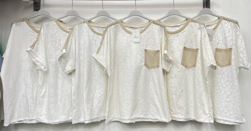 Bluzki damskie (Włoskie produkt) Roz Standard, Mix Kolor Paczka 5 szt