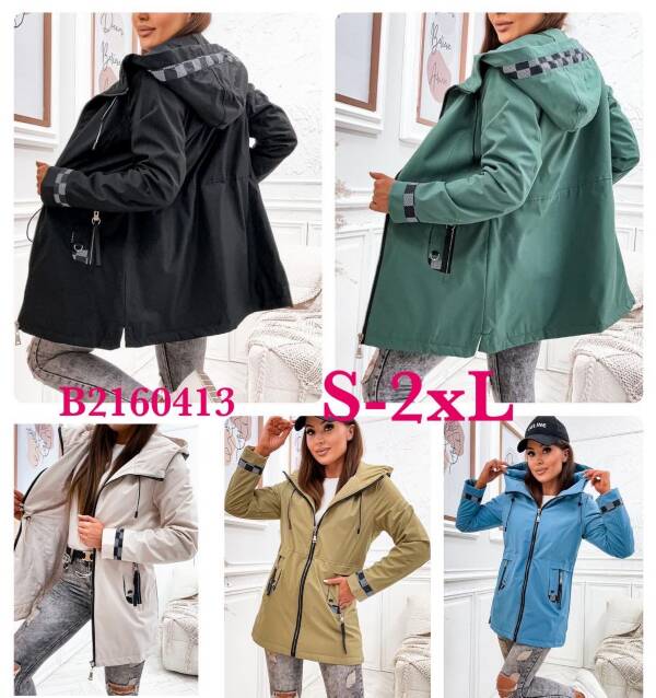 Kurtki damskie cienki Roz S-2XL, 1 Kolor Paczka 5 szt 1