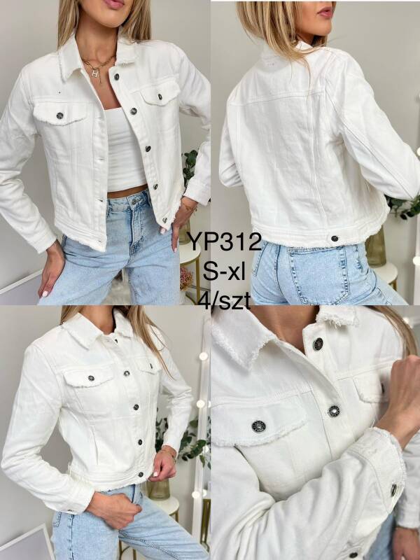 Kurtki damskie jeansy Roz S-XL, 1 Kolor Paczka 4 szt 1