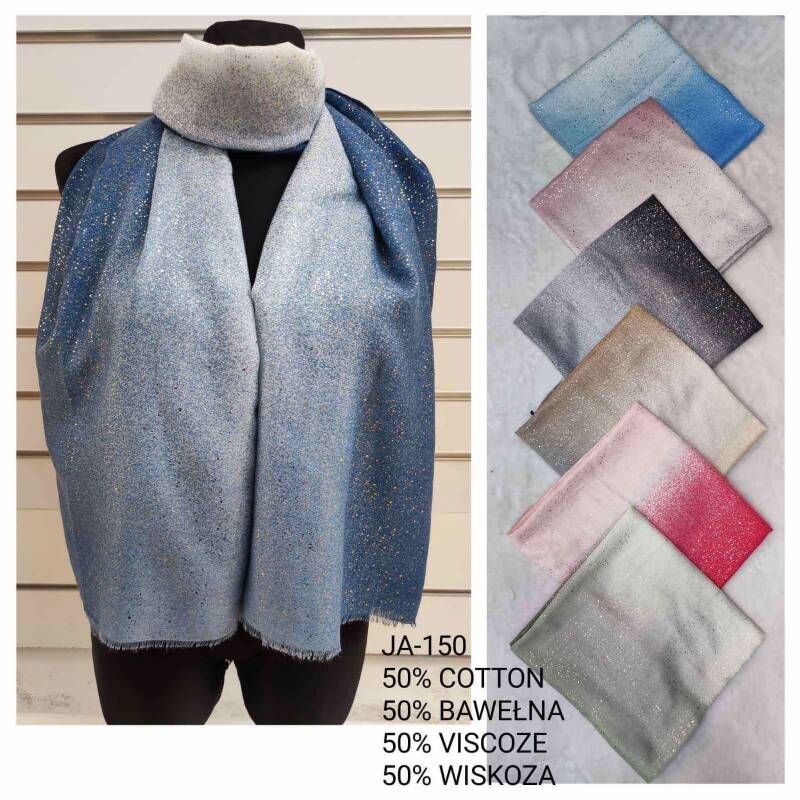 Szaliki damskie Roz Standard, Mix Kolor Paczka 12 szt 1