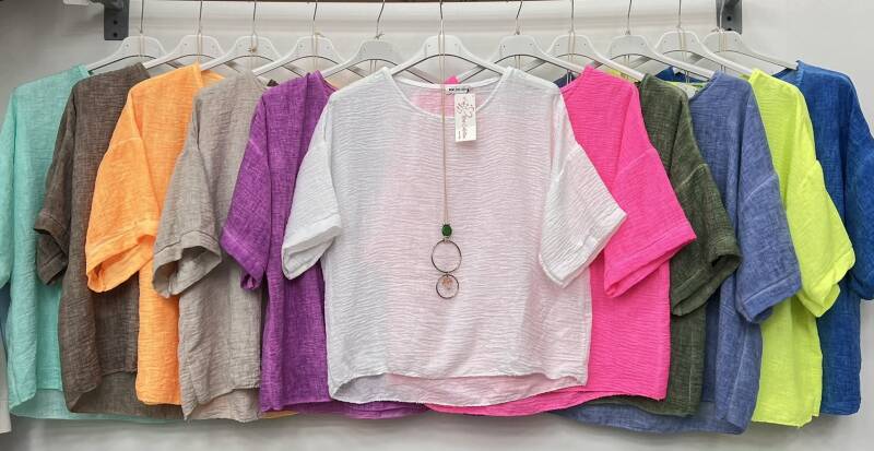 Bluzki damskie (Włoskie produkt) Roz Standard, Mix Kolor Paczka 5 szt