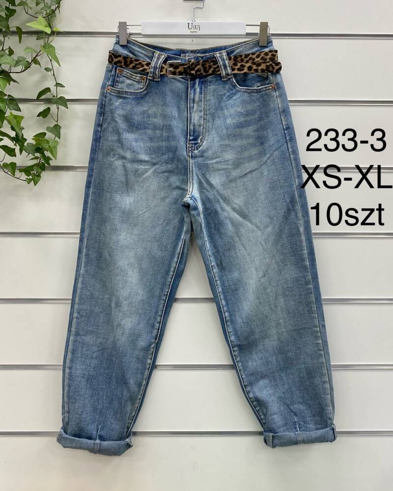 Spondnie damskie jeansy Roz XS-XL, 1 Kolor Paczka 10 szt 1