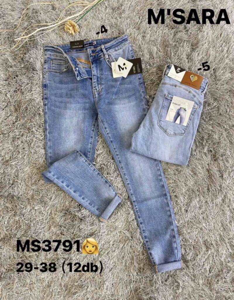 Spondnie damskie jeansy Roz 29-38, 1 Kolor Paczka 12 szt 1