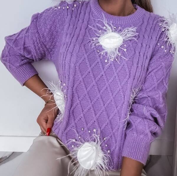 Swetry damskie (Francja produkt) Roz Standard,1 Kolor Paczka 5 szt