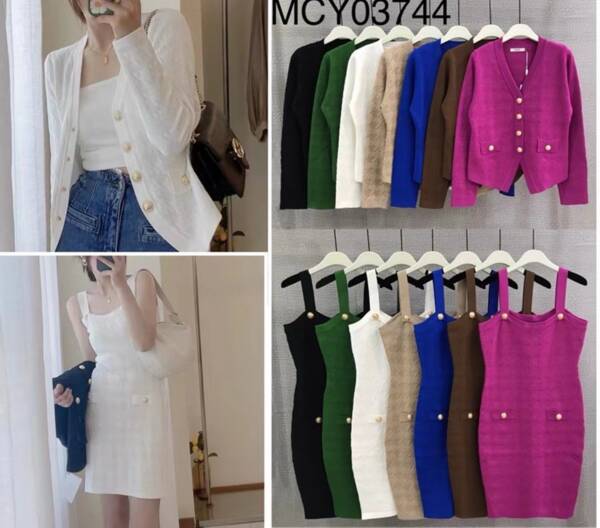 Komplet damskie (Francja produkt) Roz Standard, Mix Kolor Paczka 12 szt 1