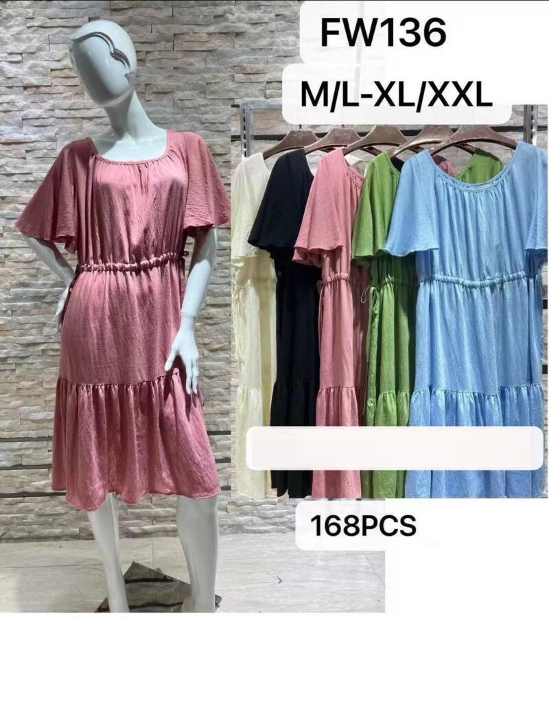 Sukienki damskie Roz M/L-XL/2XL, Mix Kolor Paczka 12 szt