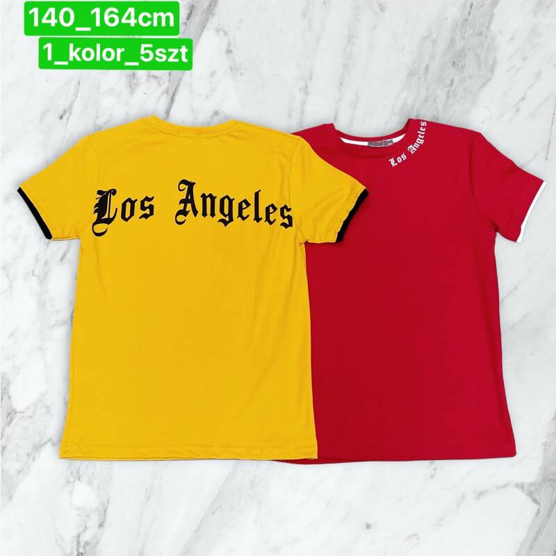 Bluzka chłopięca Roz 140-164. 1 kolor Paczka 5 szt . 1