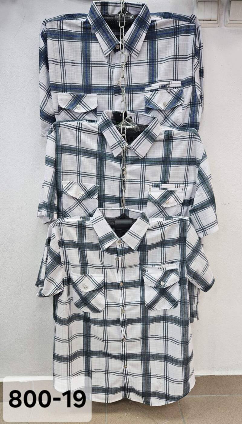 Koszula męska Roz L-4XL. Mix kolor. Paczka 15 szt