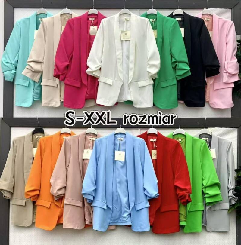 Płaszcze damskie (Włoskie produkt) Roz S-2XL, Mix Kolor Paczka 5 szt 1