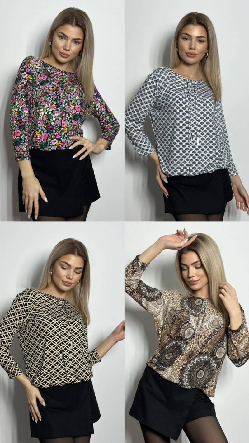 Bluzka damskie (Polska produkt) Roz 38-46. Mix Kolor Paczka 5 szt 1