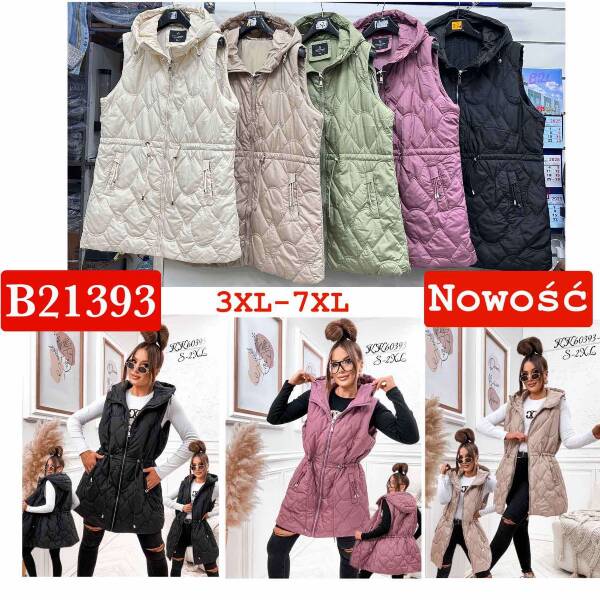 Kamizelka damskie Roz 3XL-7XL, 1 Kolor Paczka 5 szt 1