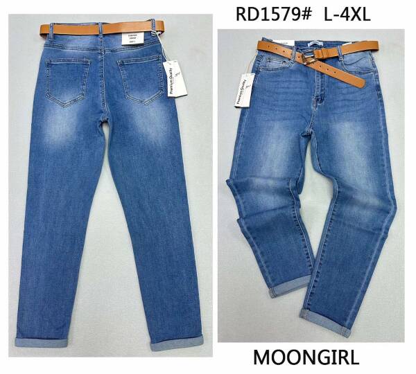 Spondnie damskie jeansy Roz L-4XL, 1 Kolor Paczka 10 szt