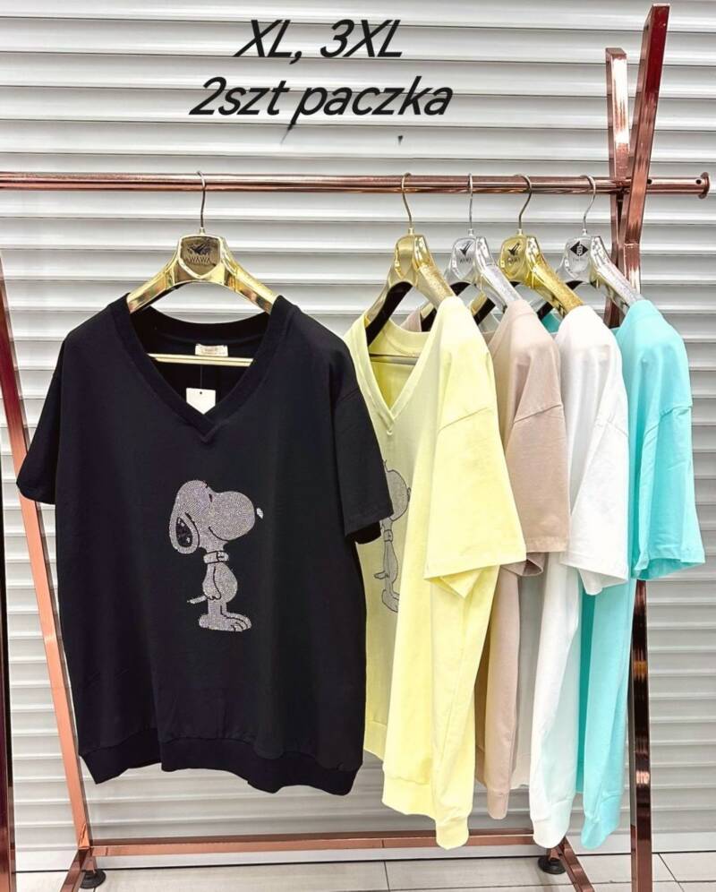 Bluzki damskie (Turecki produkt) Roz XL-3XL, Mix Kolor Paczka 2 szt 1