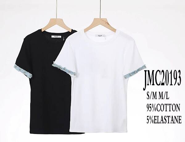 Bluzki damskie (Francja produkt) Roz S/M-L/XL, Mix Kolor, Paczka 5 szt