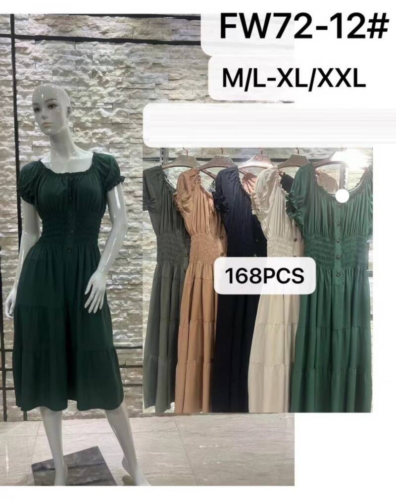 Sukienki damskie Roz M/L-XL/2XL, Mix Kolor Paczka 12 szt