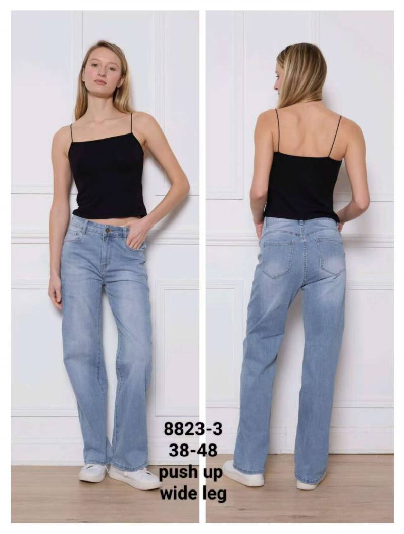 Spondnie damskie jeansy Roz 38-48, 1 Kolor Paczka 12 szt