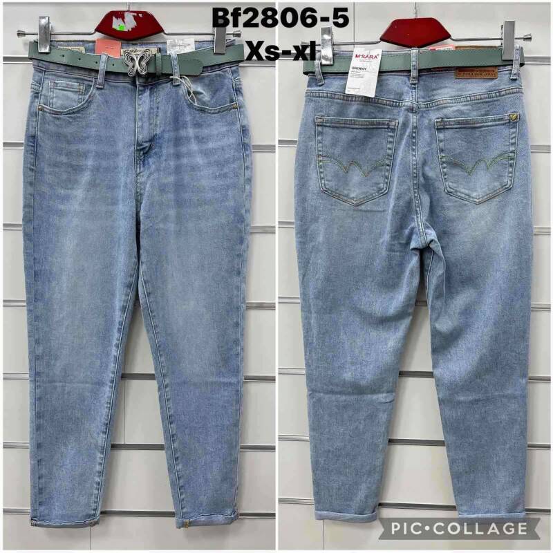 Spondnie damskie jeansy Roz XS-XL, 1 Kolor Paczka 10 szt 1