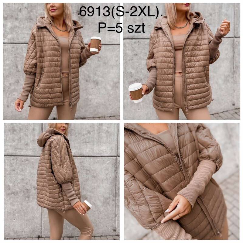 Kurtki damskie cienki Roz S-2XL, 1 Kolor Paczka 5 szt 1
