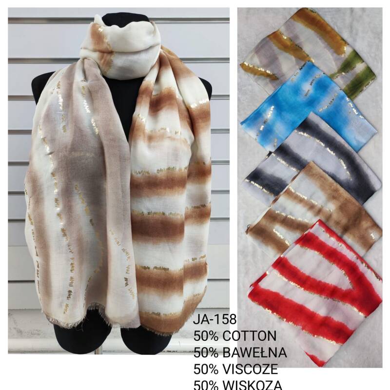 Szaliki damskie Roz Standard, Mix Kolor Paczka 12 szt 1