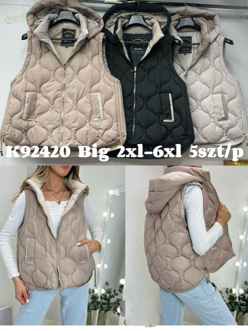 Kamizelka damkie Roz 2XL-6XL, 1 Kolor Paczka 5 szt