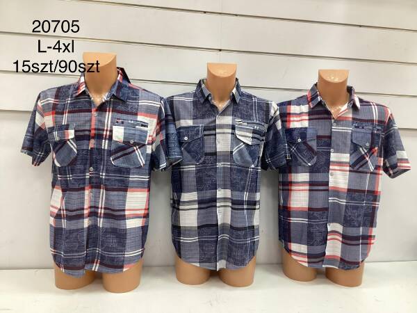 Koszula męska Roz L-4XL, Mix Kolor Paczka 15 szt