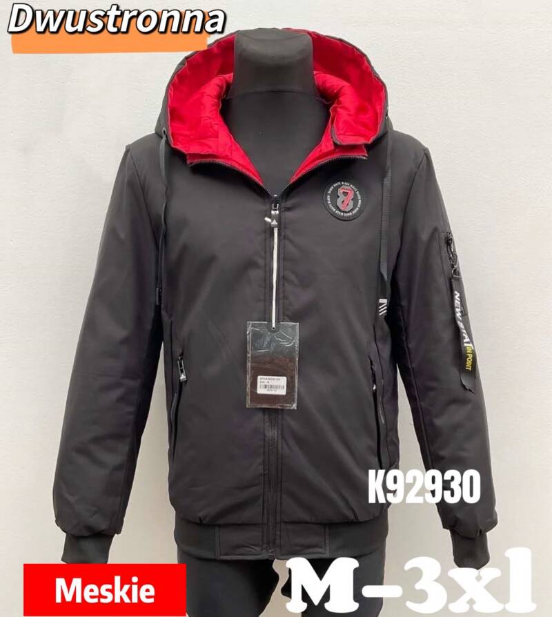 Kurtka męska cienka Roz M-3XL, 1 Kolor Paczka 5 szt