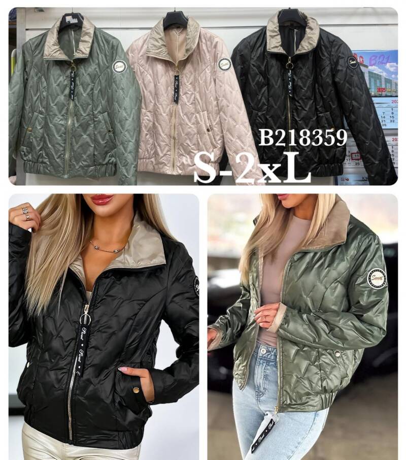 Kurtki damskie cienki Roz S-2XL, 1 Kolor Paczka 5 szt