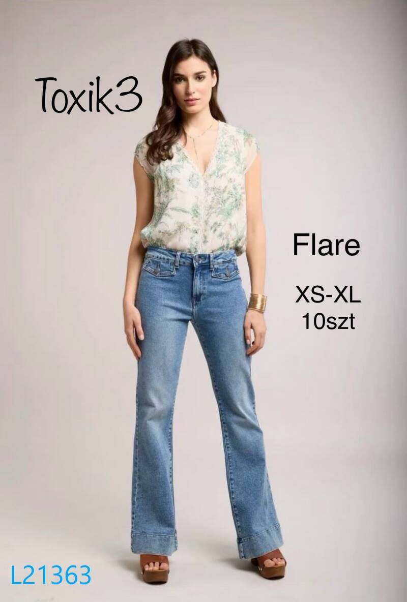 Spondnie damskie jeansy Roz XS-XXL. 1 Kolor Paczka 10 szt 1