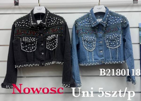 Kurtki damskie jeansy Roz Standard, 1 Kolor Paczka 5 szt 1