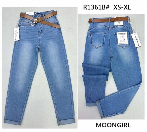 Spondnie damskie jeansy Roz XS-XL, 1 Kolor Paczka 10 szt