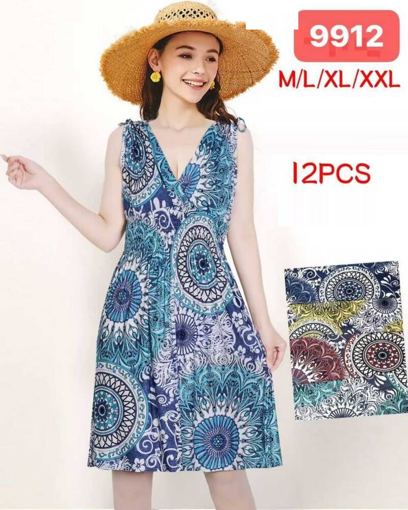 Sukienki damskie Roz M/L/XL/2XL, Mix Kolor Paczka 12 szt 1