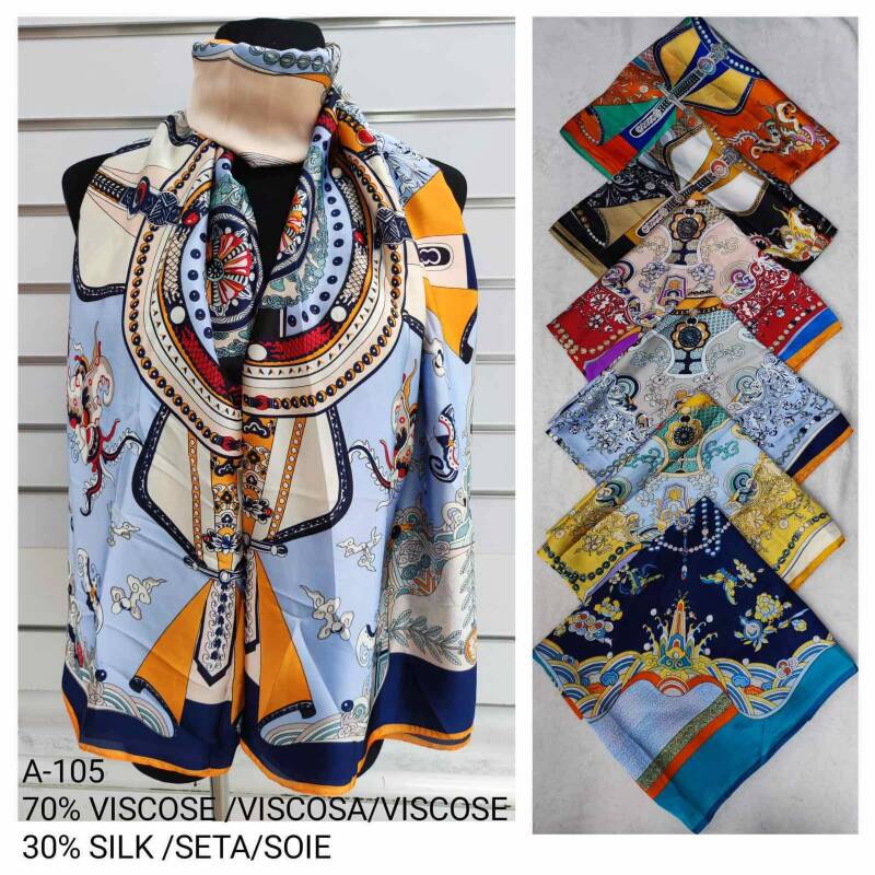 Szaliki damskie Roz Standard, Mix Kolor Paczka 12 szt 1