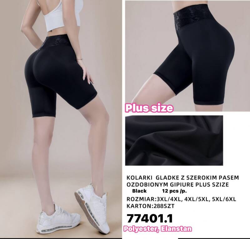 Leginsy damskie Roz 3XL-6XL, Mix Kolor Paczka 12 szt 1