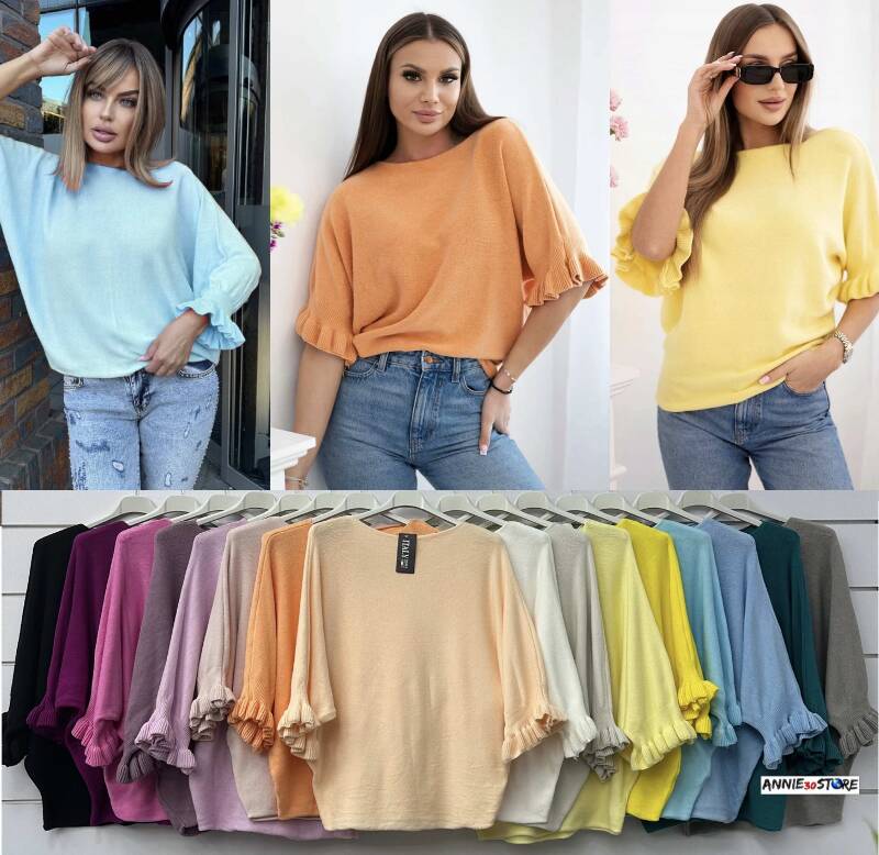 Bluzka damskie (Włoskie produkt) Roz Standard, Mix Kolor Paczka 5 szt