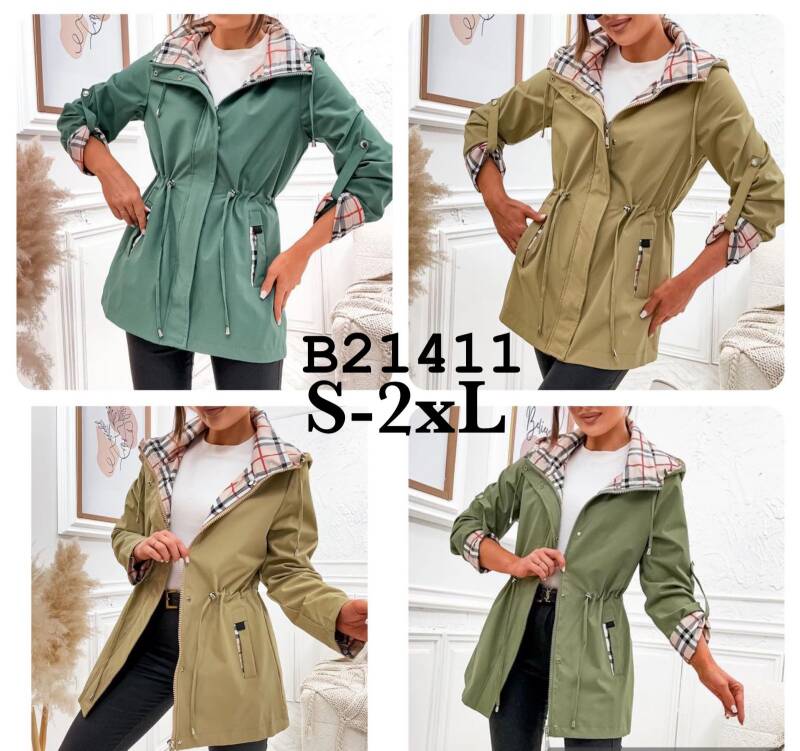 Kurtki damskie cienki Roz S-2XL, 1 Kolor Paczka 5 szt