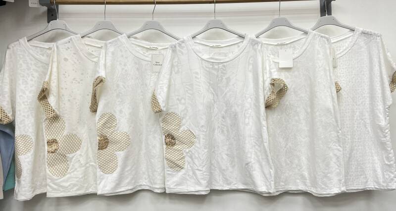 Bluzki damskie (Włoskie produkt) Roz Standard, Mix Kolor Paczka 5 szt