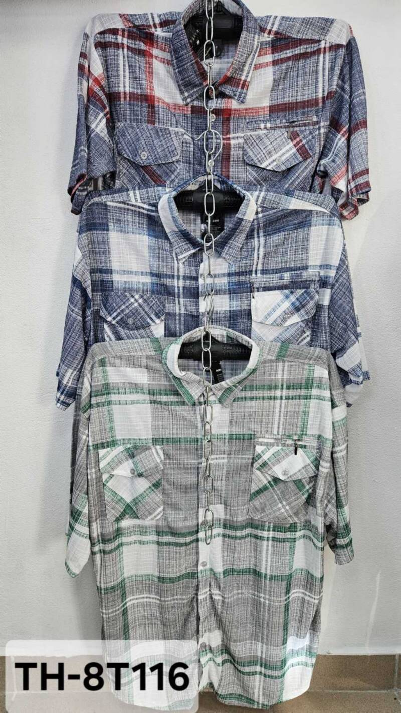 Koszula męska Roz L-4XL. Mix kolor. Paczka 15 szt