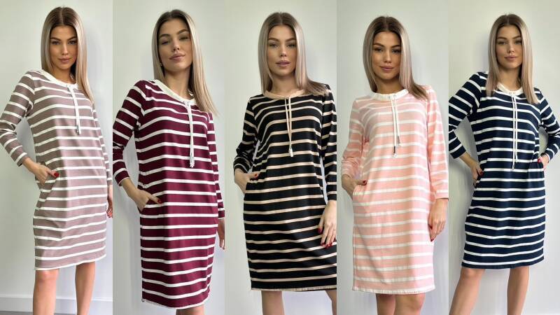 Sukienki damskie (Polska produkt) Roz S-3XL Mix Kolor Paczka 5 szt