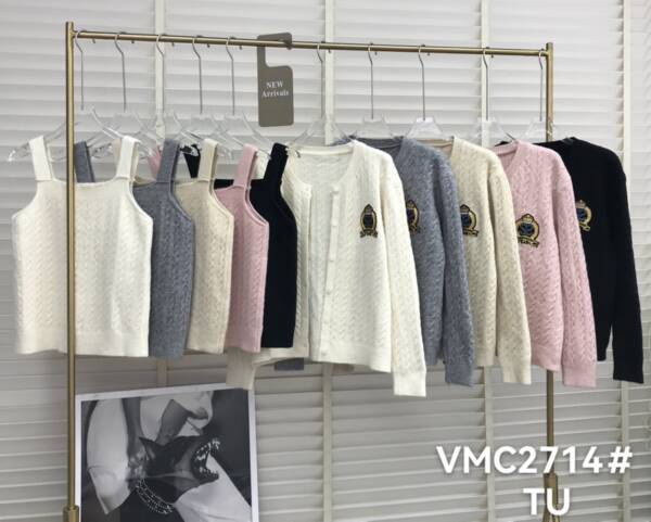 Swetry damskie (Francja produkt) Roz Standard, Mix Kolor Paczka 6 szt