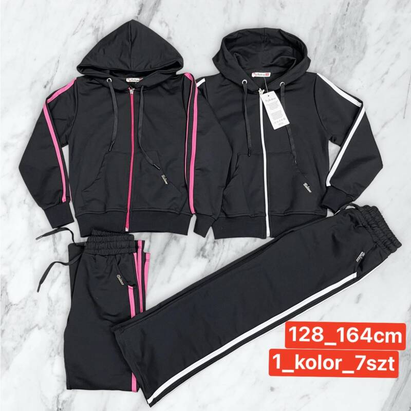 Komplet chłopięca Roz 128-164. 1 kolor Paczka 7 szt.