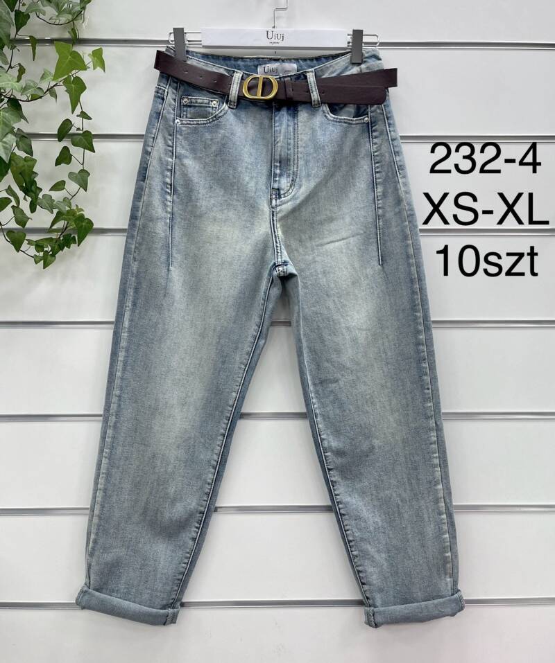 Spondnie damskie jeansy Roz XS-XL. 1 Kolor Paczka 10 szt