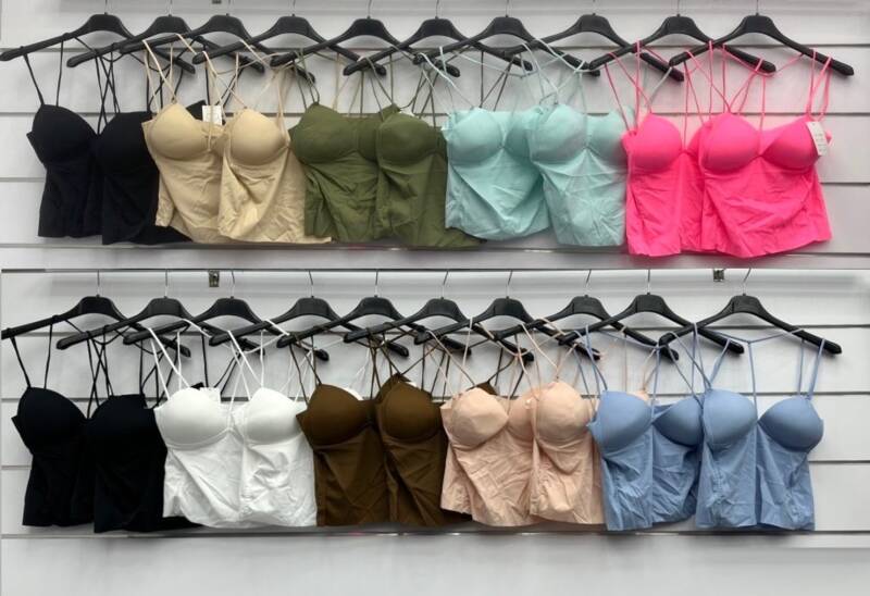 Topy damskie (Włoskie produkt) Roz Standard, Mix Kolor Paczka 5 szt