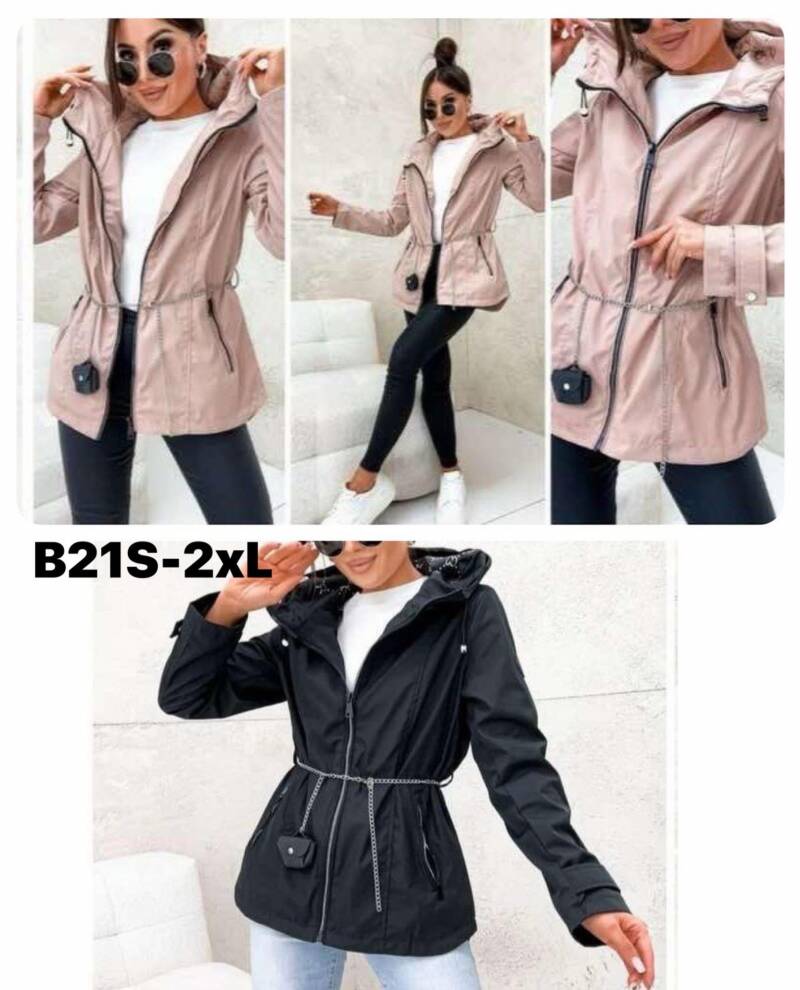 Kurtki damskie cienki Roz S-2XL, 1 Kolor Paczka 5 szt