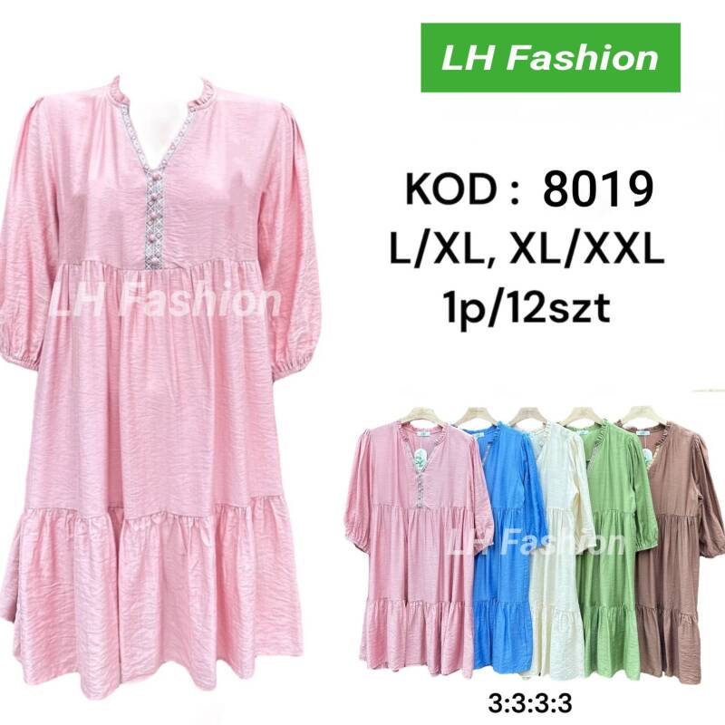 Sukienki damskie Roz L-2XL, Mix Kolor Paczka 12 szt 1