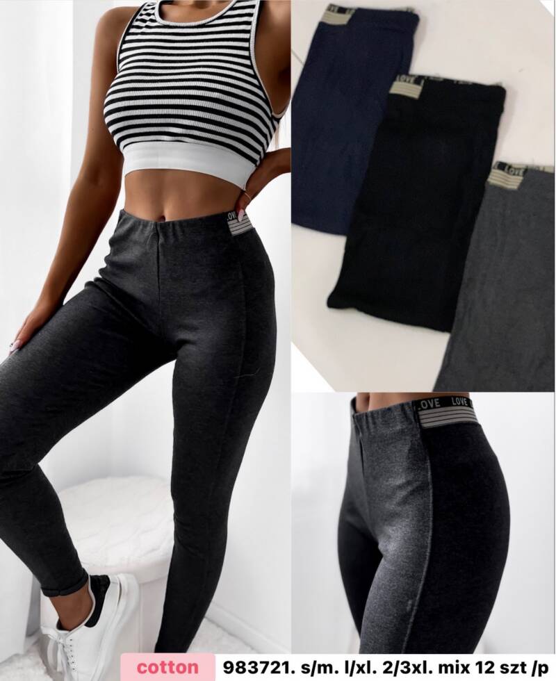 Leginsy damskie Roz S-3XL, Mix Kolor Paczka 12 szt 1