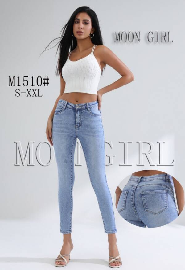 Spondnie damskie jeansy Roz S-2XL, 1 Kolor Paczka 10 szt 1