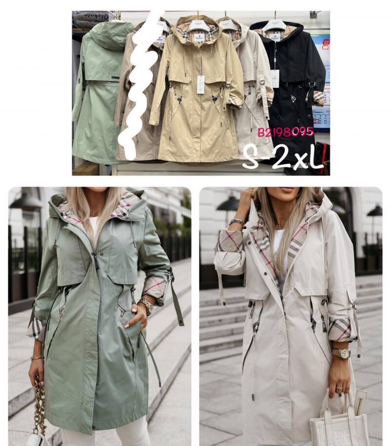 Kurtki damskie cienki Roz S-2XL, 1 Kolor Paczka 5 szt