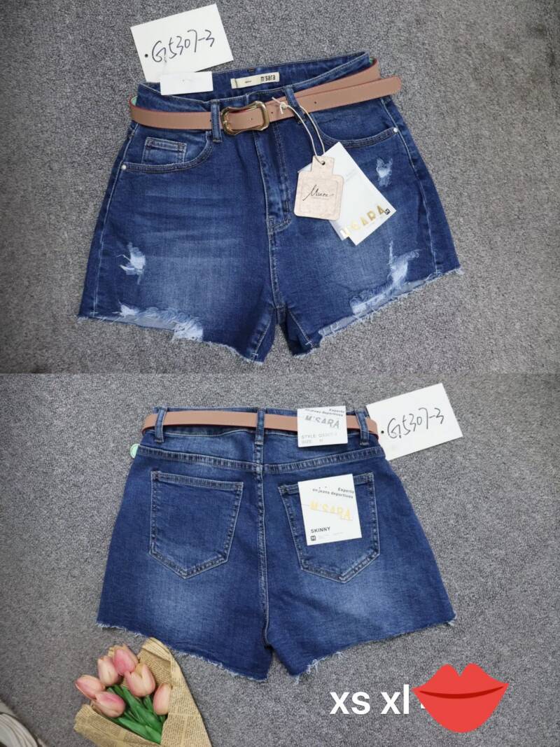 Szorty damskie jeansy Roz XS-XL, 1 Kolor Paczka 10 szt